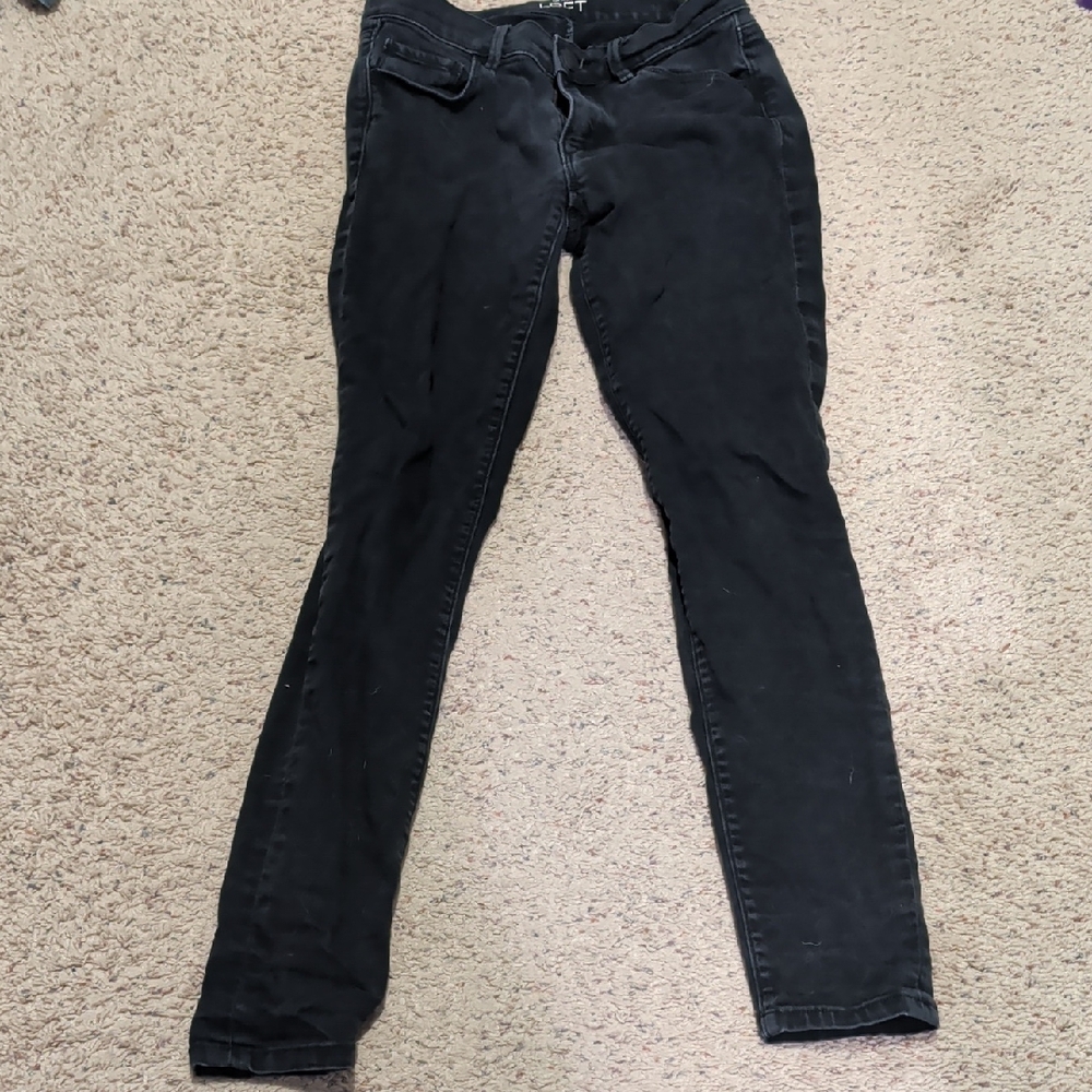 LOFT Super Skinny Black Jeans
